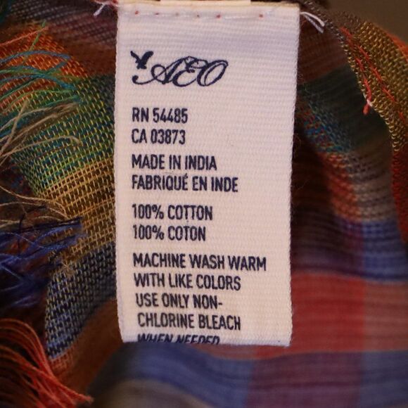 American Eagle Plaid Scarf - Picture 2 of 4